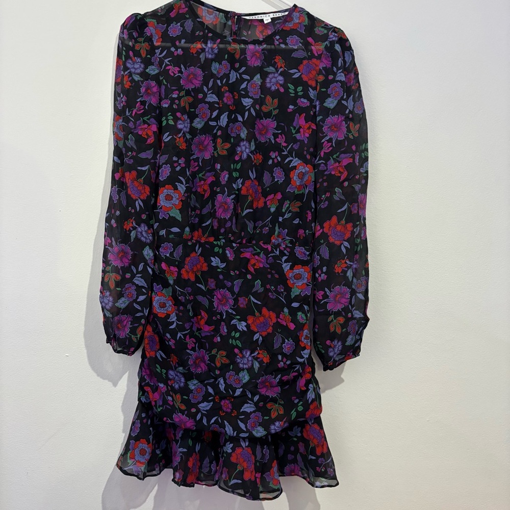 Veronica Beard Floral Silk Dress Size 2